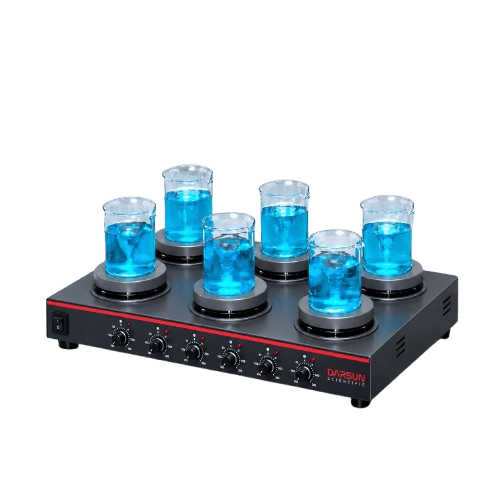 MULTI POSITION MAGNETIC STIRRER WITH HOT PLATE